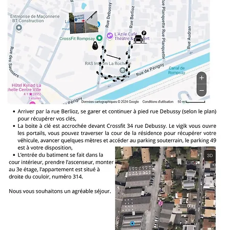 Ambre Appart-wifi-terrasse-parking-terrasse-2 Couchages 아파트